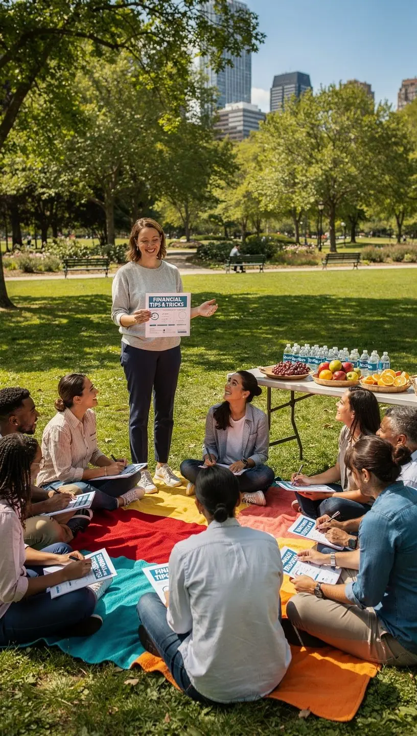 Grafika pokazująca schemat planowania finansowego i zarządzania oszczędnościami.